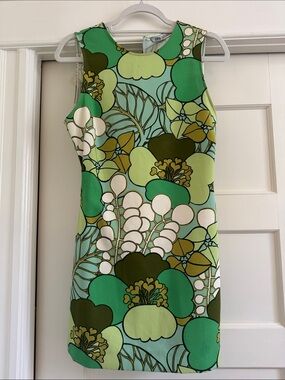 Zara Green Floral Mini Dress